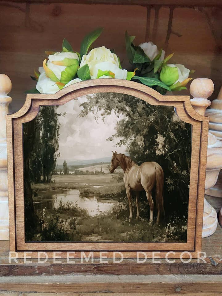 Provincial Palomino Framed Art for wholesale by Redeemed Decor