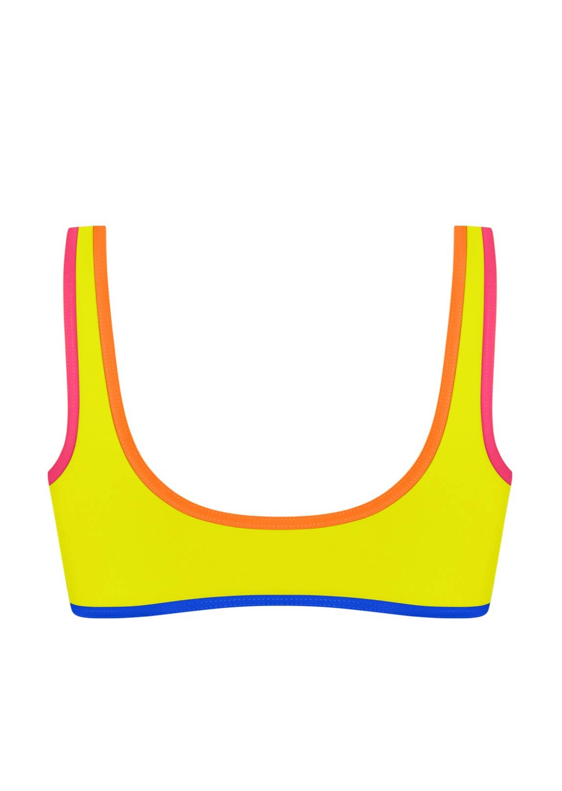 Chlamys Varia by MrMiss - Wholesale Swim top – Women's - Chlamys Varia Square-neck bikini top-Lime1