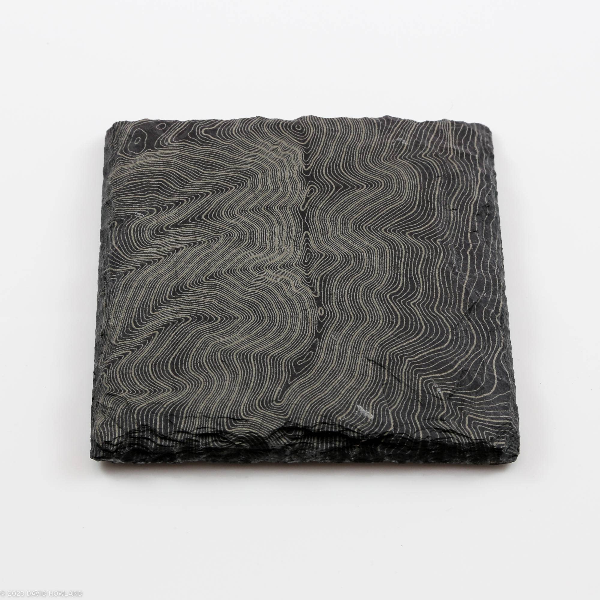 Bay Slate Coasters – Engroshandel Bordskånere – Mount Lincoln topografisk kort skifer coaster