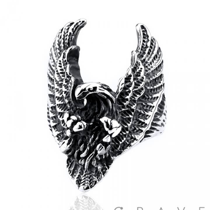 CRAVE – Großhandel Cocktail-/Statement-Ring – SS AMERIKANISCHER ADLERRING0