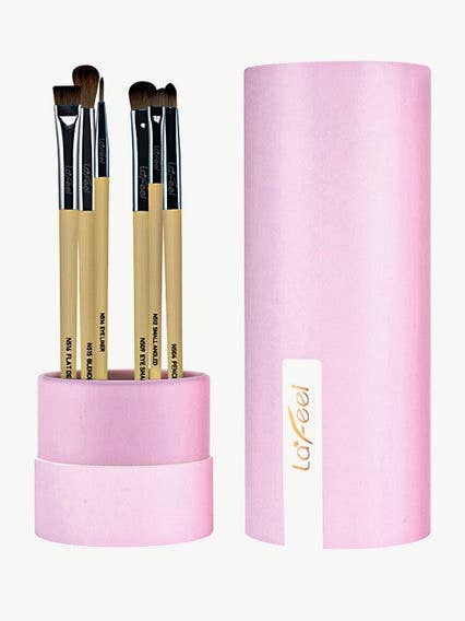 Lafeel Full Eye Brush Set in Taupe for wholesale by Fleur Couture