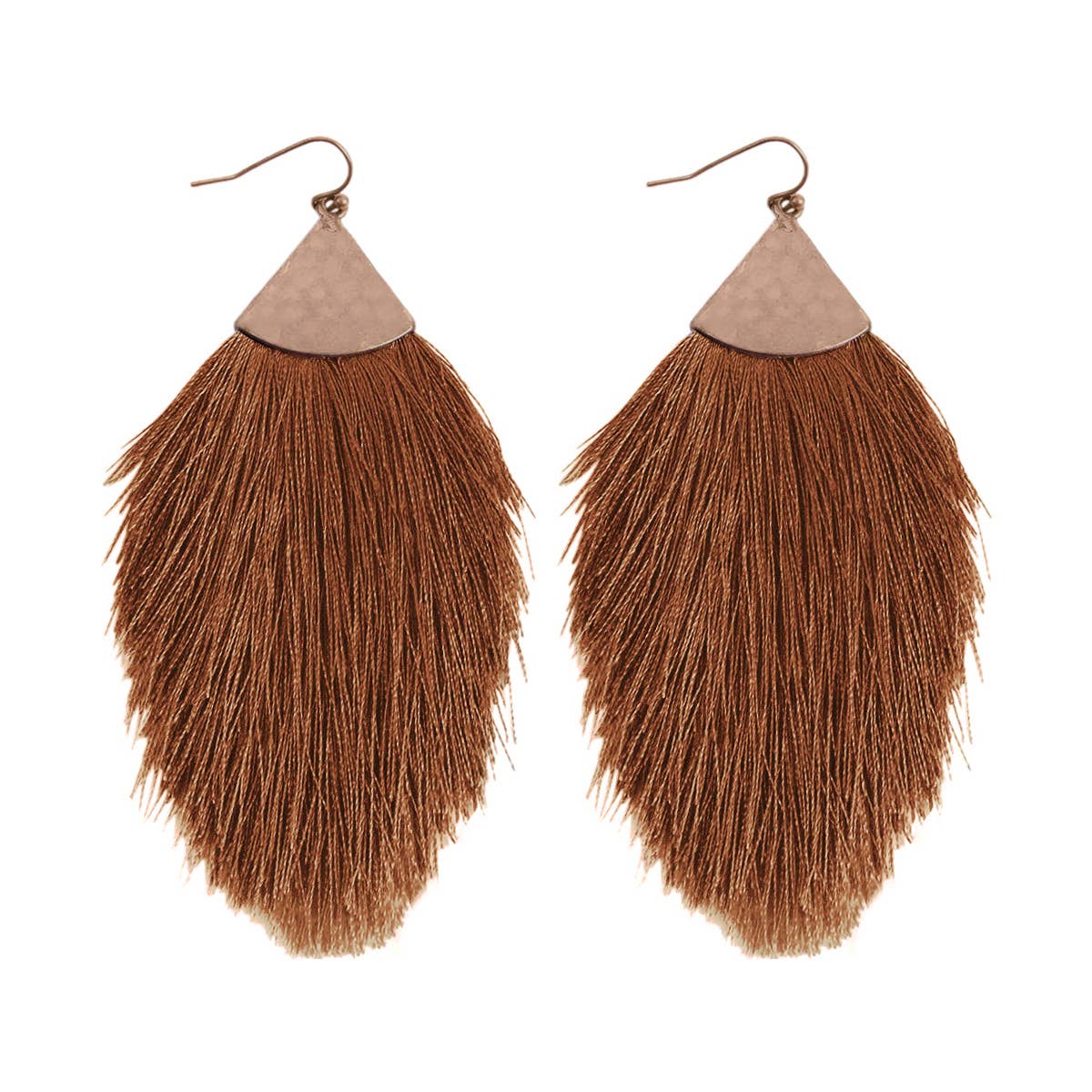 MYS Wholesale Inc - Wholesale Tassel Earrings - Tassel With Hammer Metal Hook Drop Earrings54