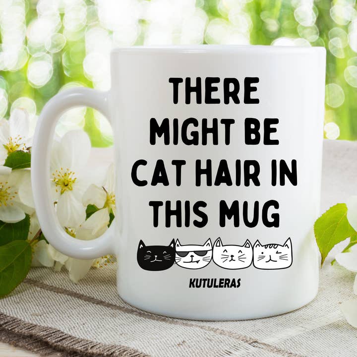 Tasse chat pour amoureux des chats - Cadeau et décoration de cuisine amusante pour la vente par Kutuleras