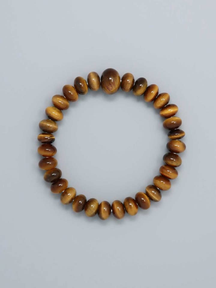 Tiger's Eye Mikan Prayer Bead Bracelet for wholesale by Japanklyn Lab
