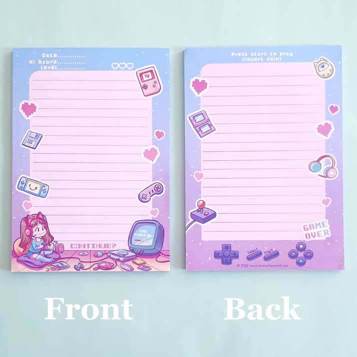 Dreamchaserart - Venta al por mayor Libretas - Bloque de notas para jugadores kawaii, tamaño A5