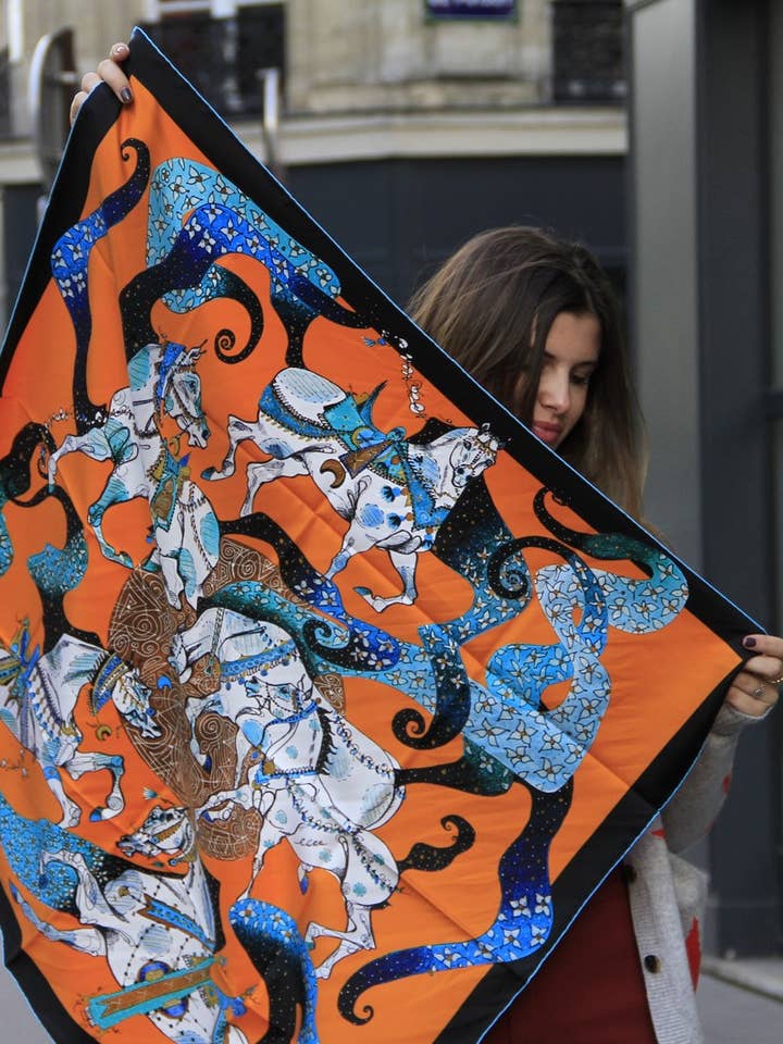 Zijden vierkant The Sons of the Desert voor wholesale door Angels Of Arabians