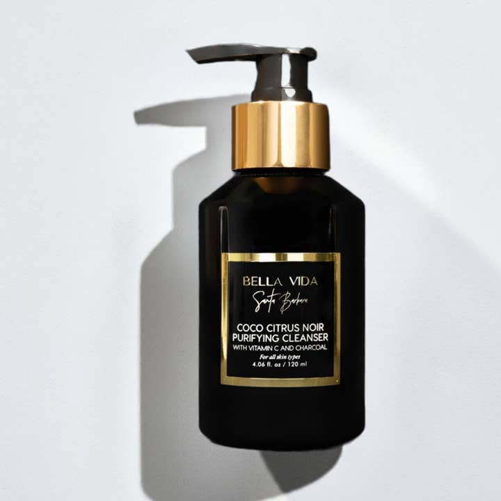Bella Vida Santa Barbara - Wholesale Facial Cleanser - Coco Citrus Noir Cleanser with Tremella Mushroom & Charcoal3