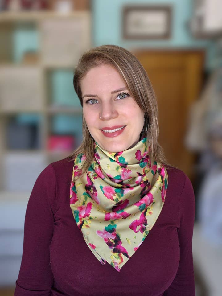 Pistachegroene Waterverf Grote Sjaal voor wholesale door Rodal Studio