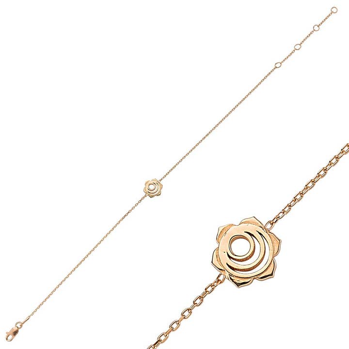 Sacral Chakra Silver Bracelet for wholesale by Amorium