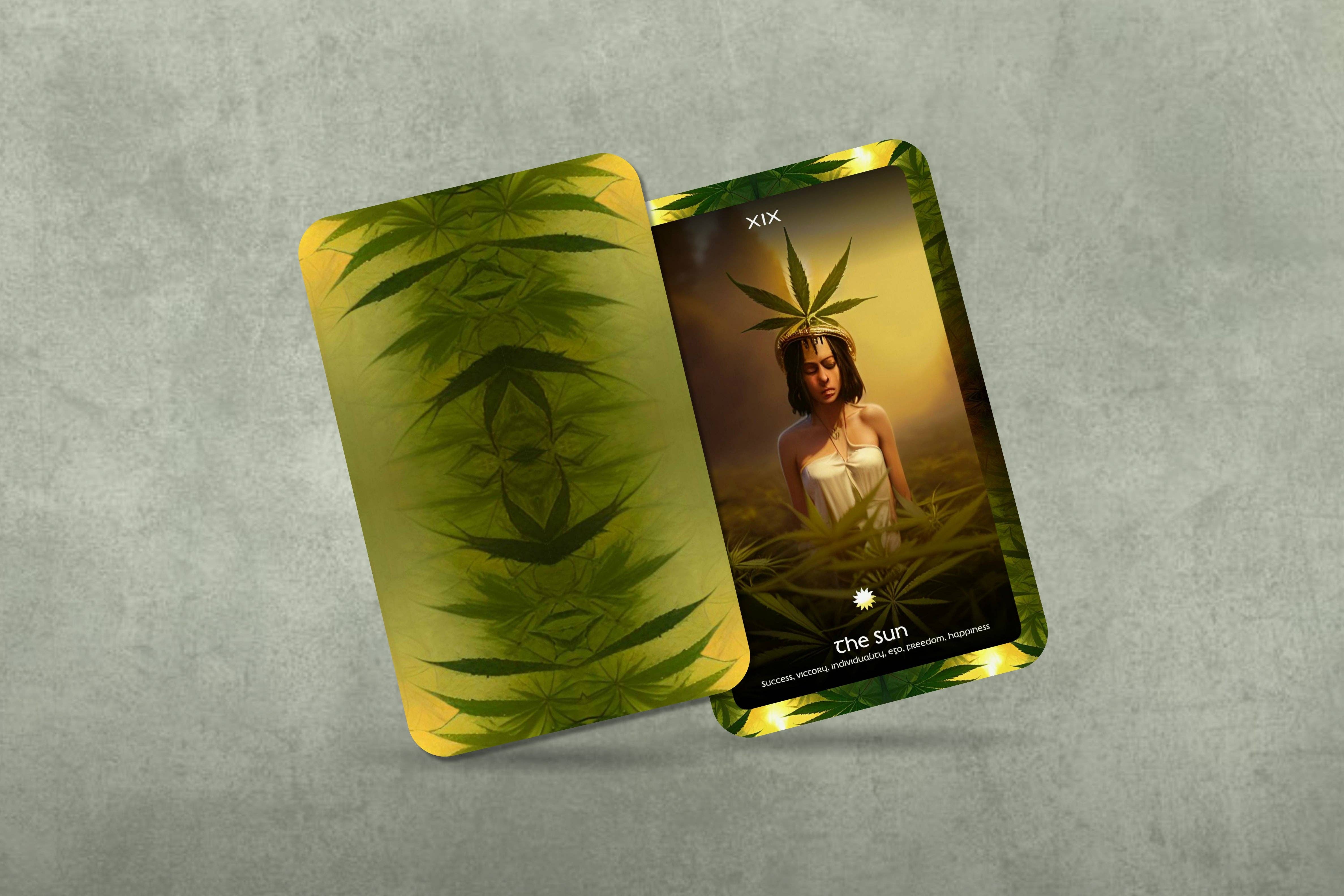 Ibiza Tarot USA – Cartas de tarô por atacado – A Sacerdotisa - Oráculo de Cannabis - Arcanos Maiores6