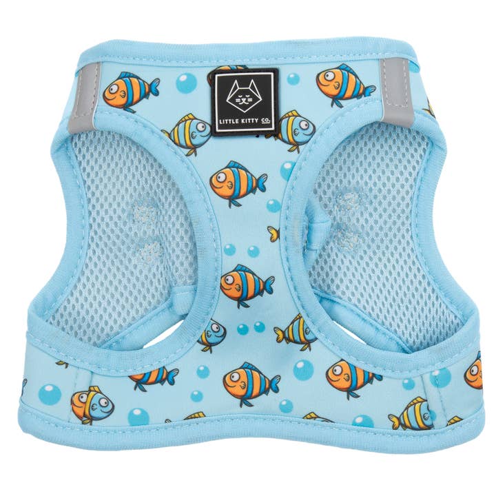 CAT STEP IN HARNESS: Here, Fishy, Fishy (NEW!) for wholesale by Little Kitty Co.