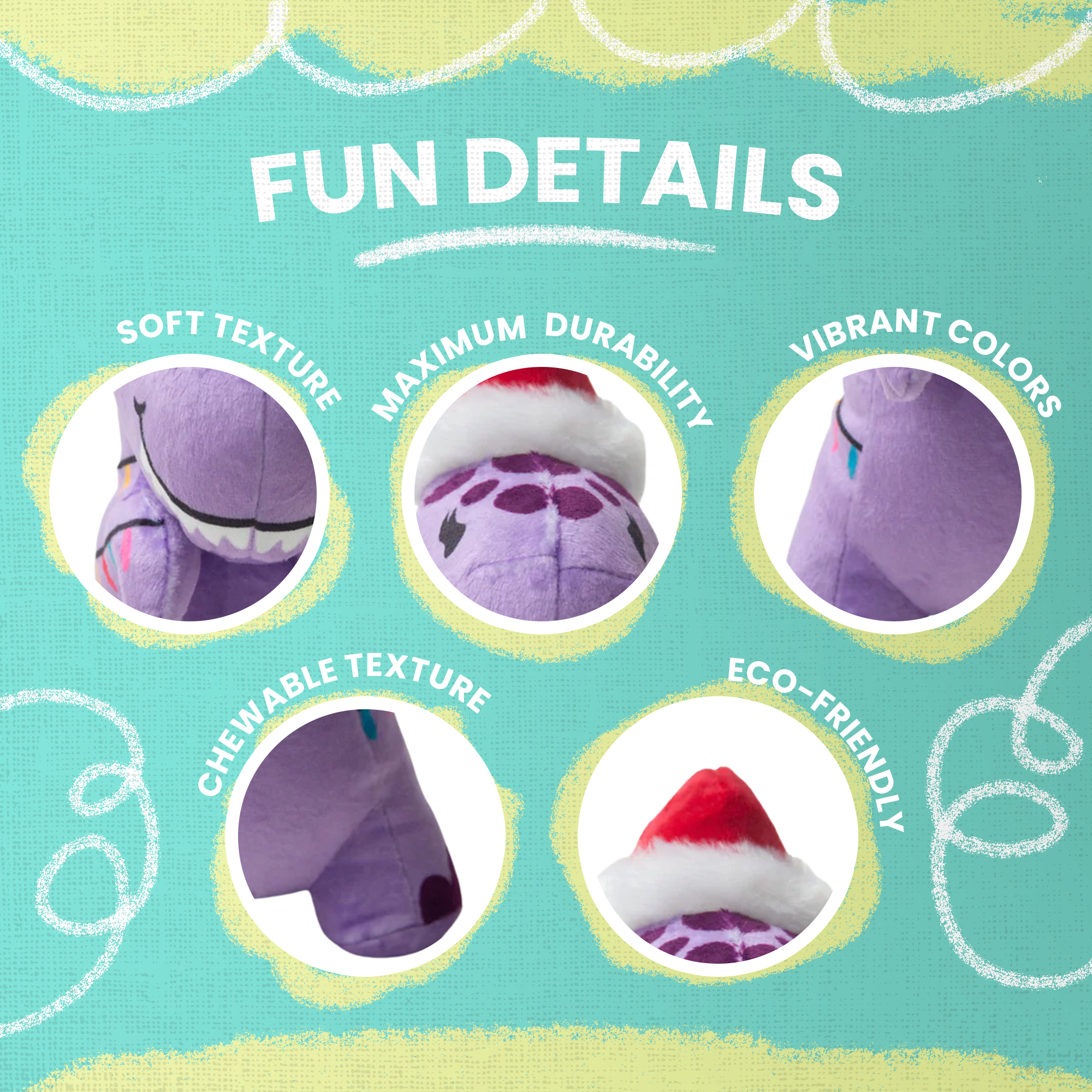 SnugArooz – wholesale Pet plush toy – Dog – Merry T-Rex4