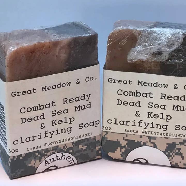 Great Meadow & Co - Wholesale Bar Soap - Combat Ready Dead Sea mud and Kelp soap