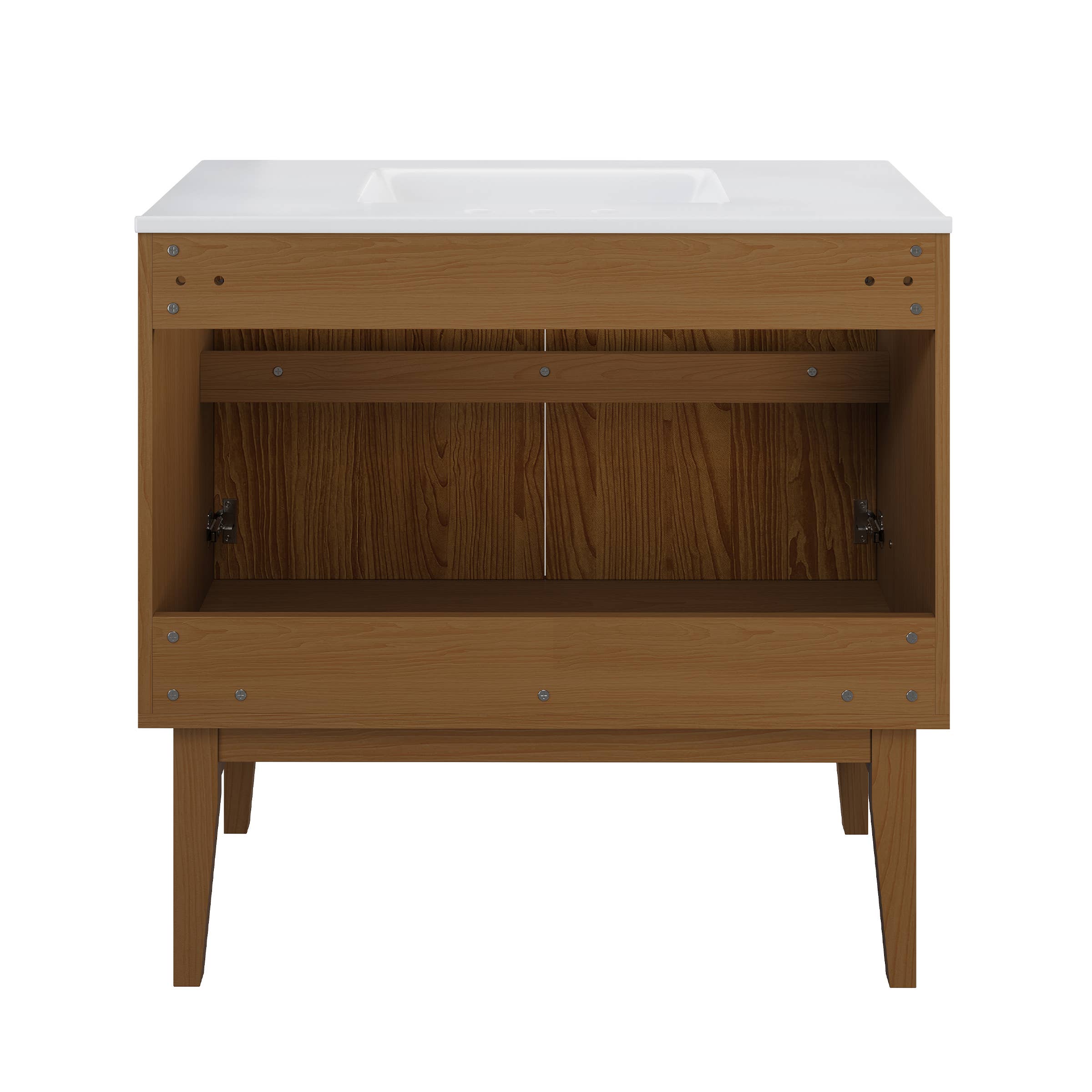 Swiss Madison - Wholesale Cabinet - Bosse Freestanding Bathroom Vanity Brown Oak with Sink Top8