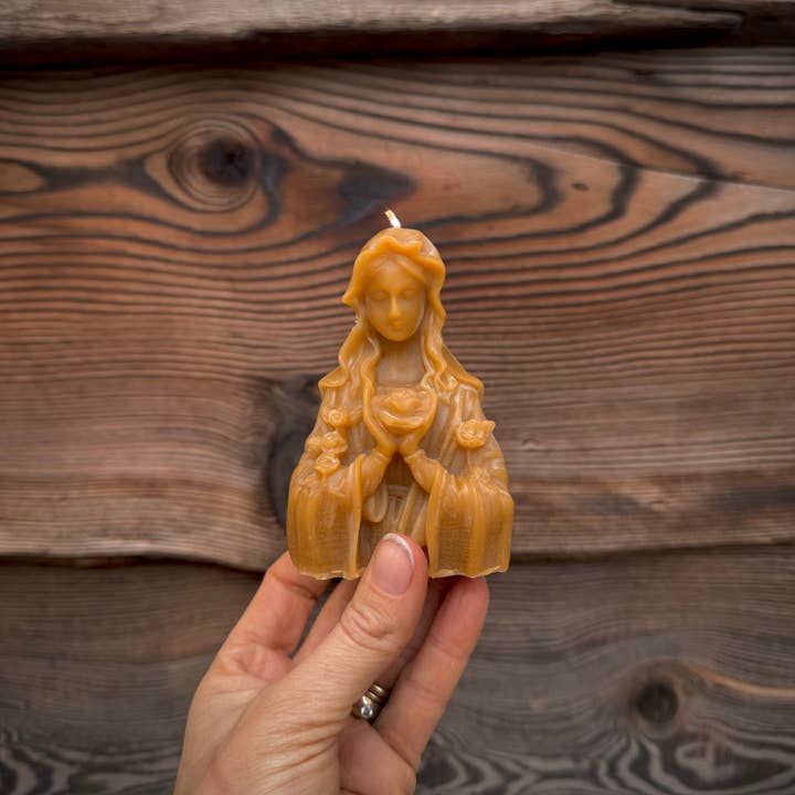 Mother Madre Bees - Wholesale Novelty Candle - The Magdalena — Beeswax Affirmation Candle
4