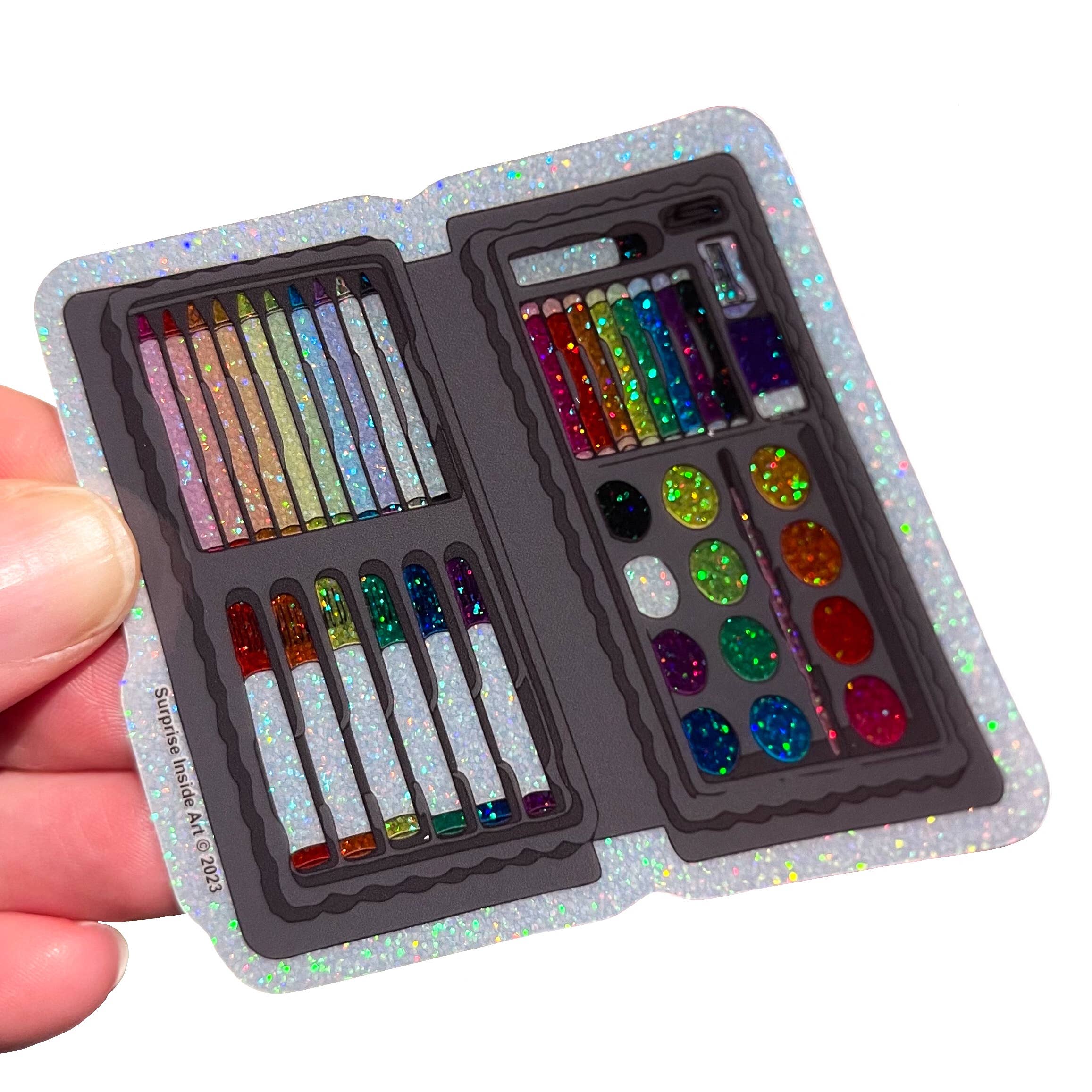 Surprise Inside Art - Wholesale Sticker - Sparkle Artist Supply Kit Vinyl Sticker2