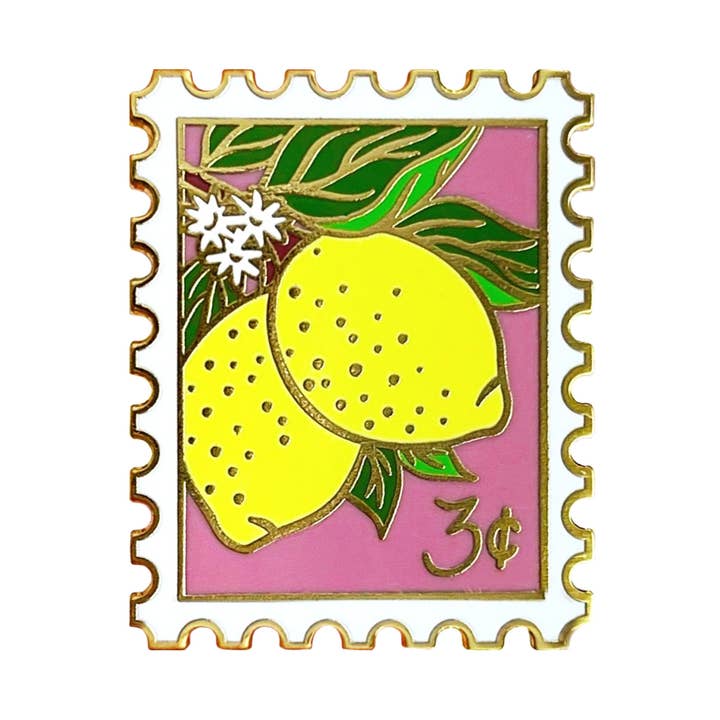 Sablewood Paper Company - Wholesale Lapel Pin/Button - Cheery Lemons Enamel Pin0