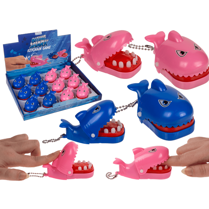 Out of the blue KG - Wholesale Keychain - Kids - Metal keychain, Biting Shark,0