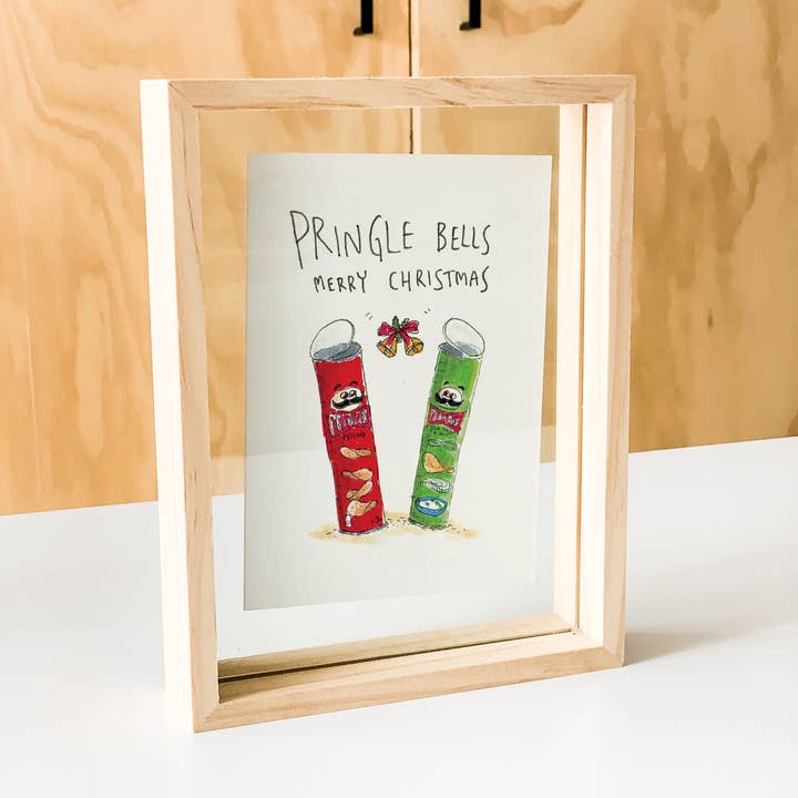 Well Drawn - Wholesale Christmas Card - Pringle Bells, Merry Christmas