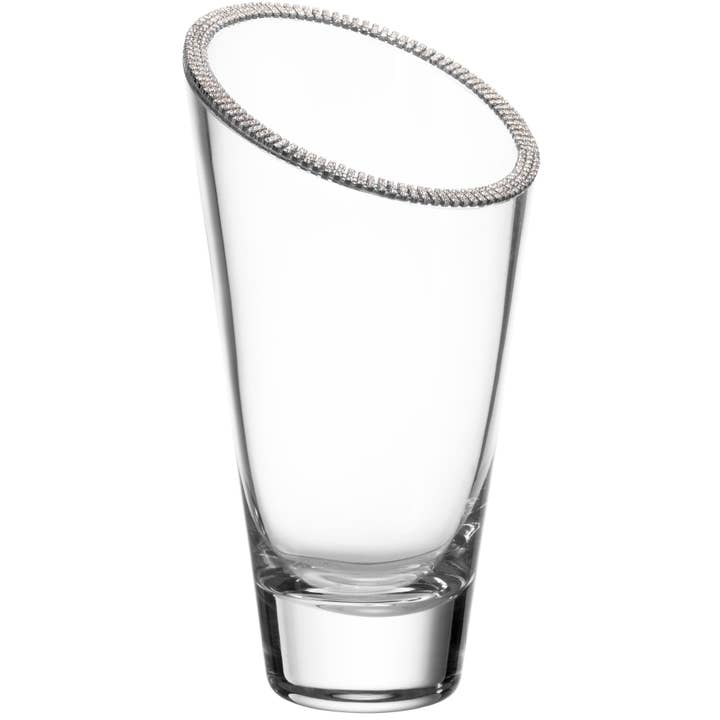 ALC 12in Contemporary Slant Vase for wholesale by Alan Lee Collection