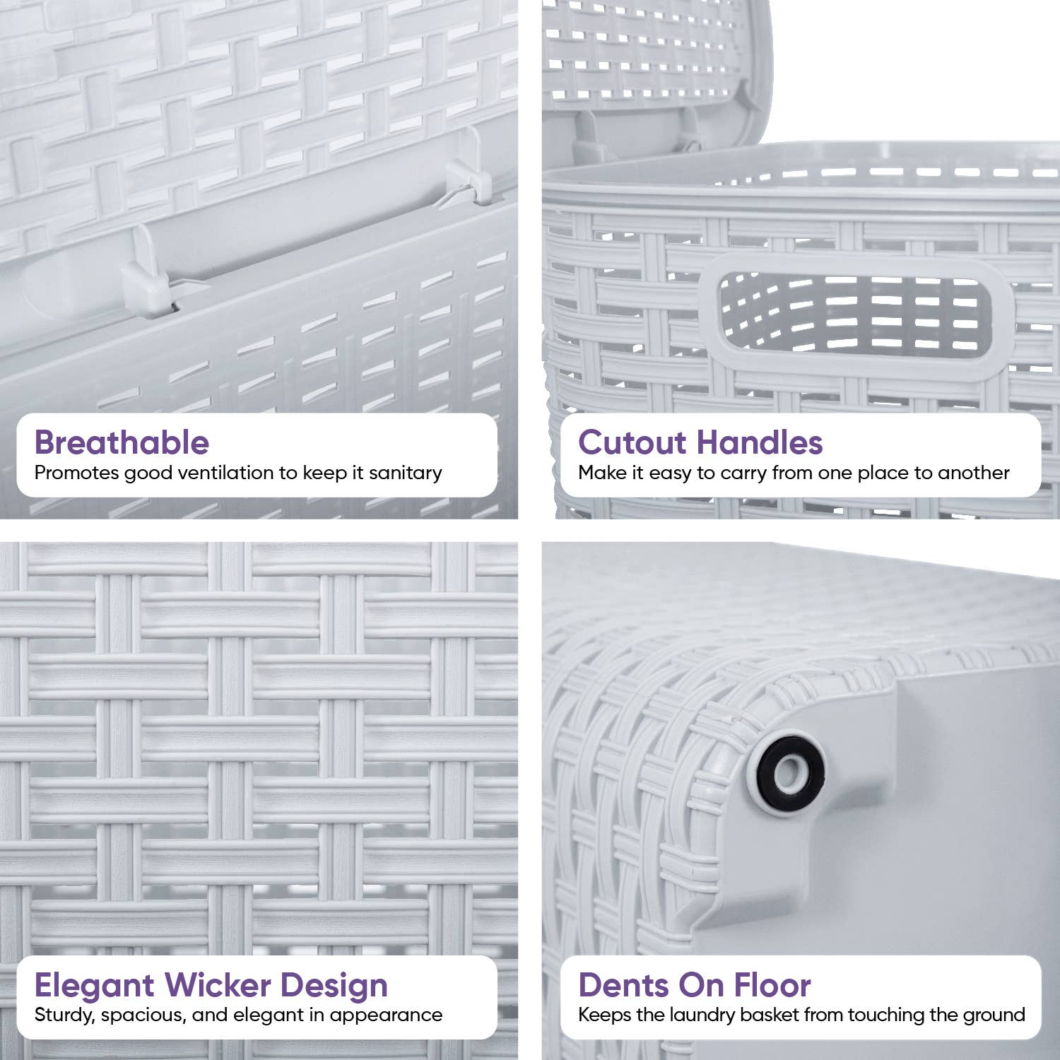 Superio Brand - Wholesale Laundry Hamper - Wicker Design Laundry Hamper, 60 Liter Tall Laundry Hamper17