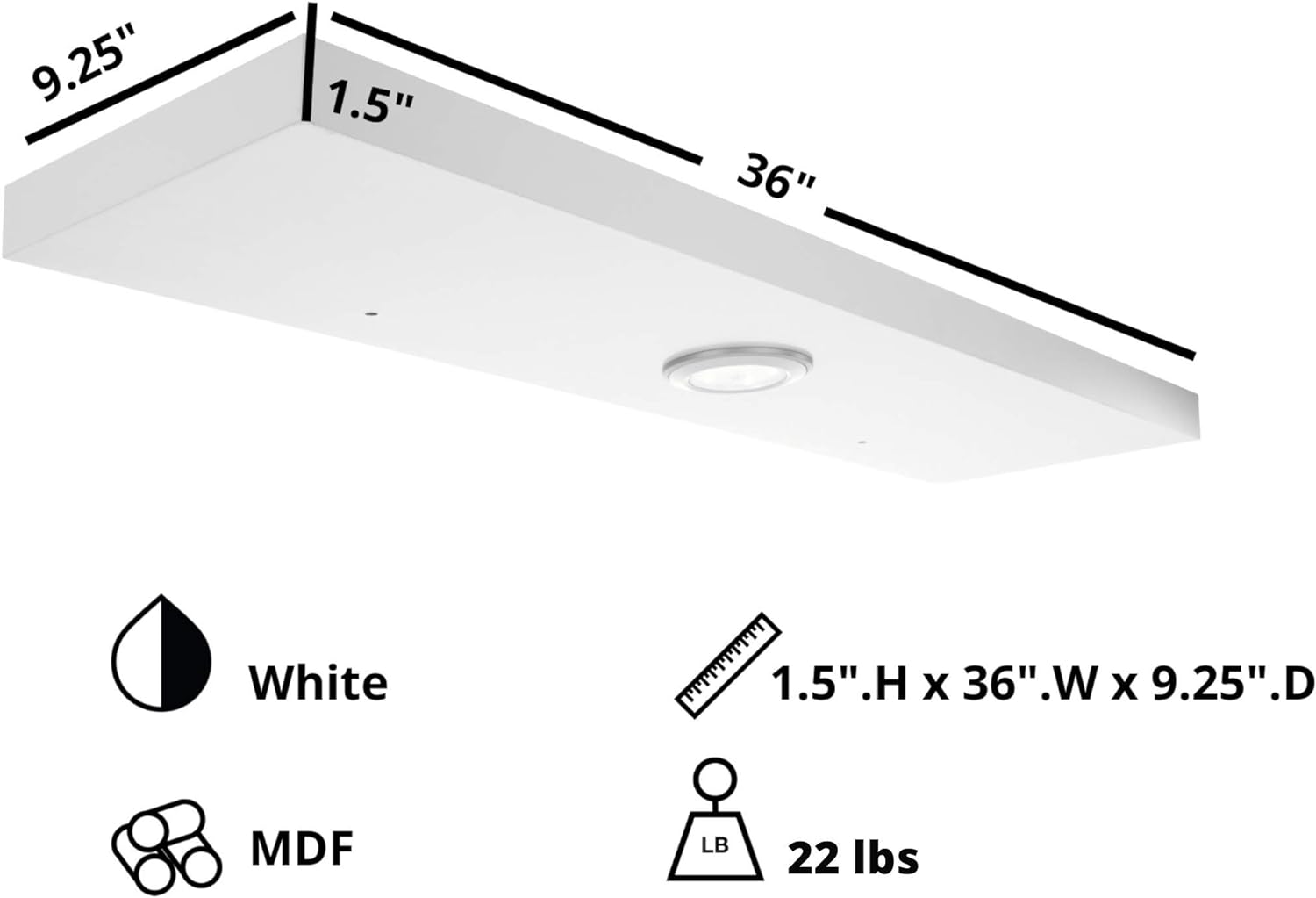 Kiera Grace - Wholesale Wall Mounted Shelf - Kiera Grace Stockholm Aberg LED Light Floating Shelf10