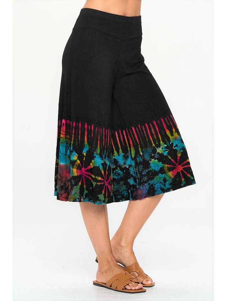 Kathmandu Imports – Engroshandel Bukser - Dame – Tie-Dye Capribukser (TH-334)3