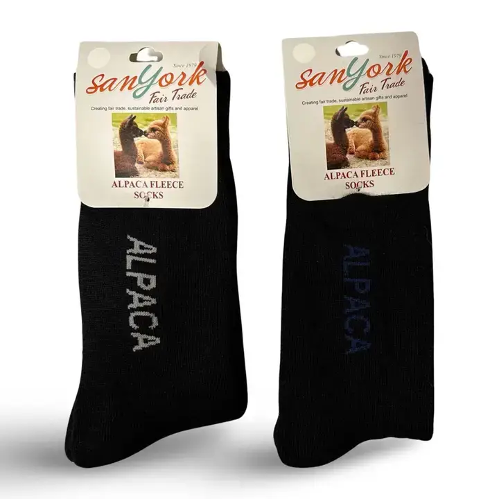 Sanyork Fair Trade - Wholesale Socks - Unisex - Baby Alpaca Knit Mid Calf Socks Fleeced Super Warm1