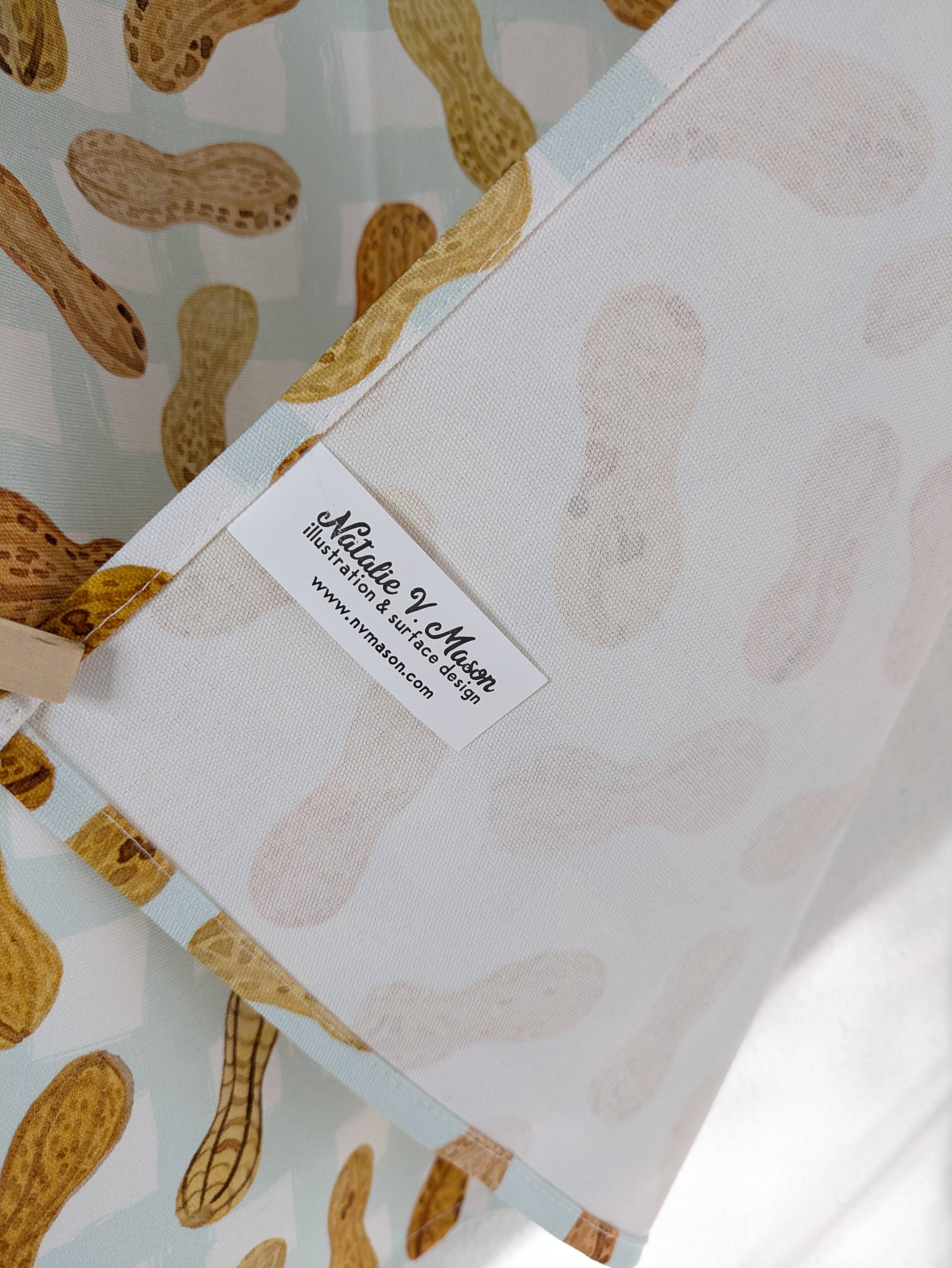 Natalie V. Mason - Wholesale Tea Towel - Dish Towel - Peanuts - Boiled peanut tea towel6