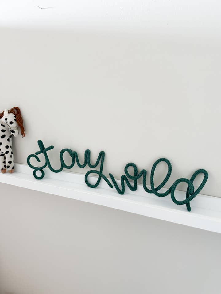 "Stay Wild” Handmade Kids Room Wall Decoration for wholesale by heykiddostudio
