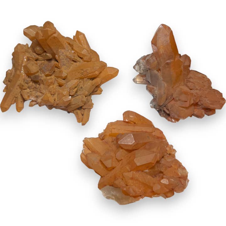 Grappes de quartz tangerine | Lot en vrac | HAUTE QUALITÉ pour la vente par Celestial Avenue