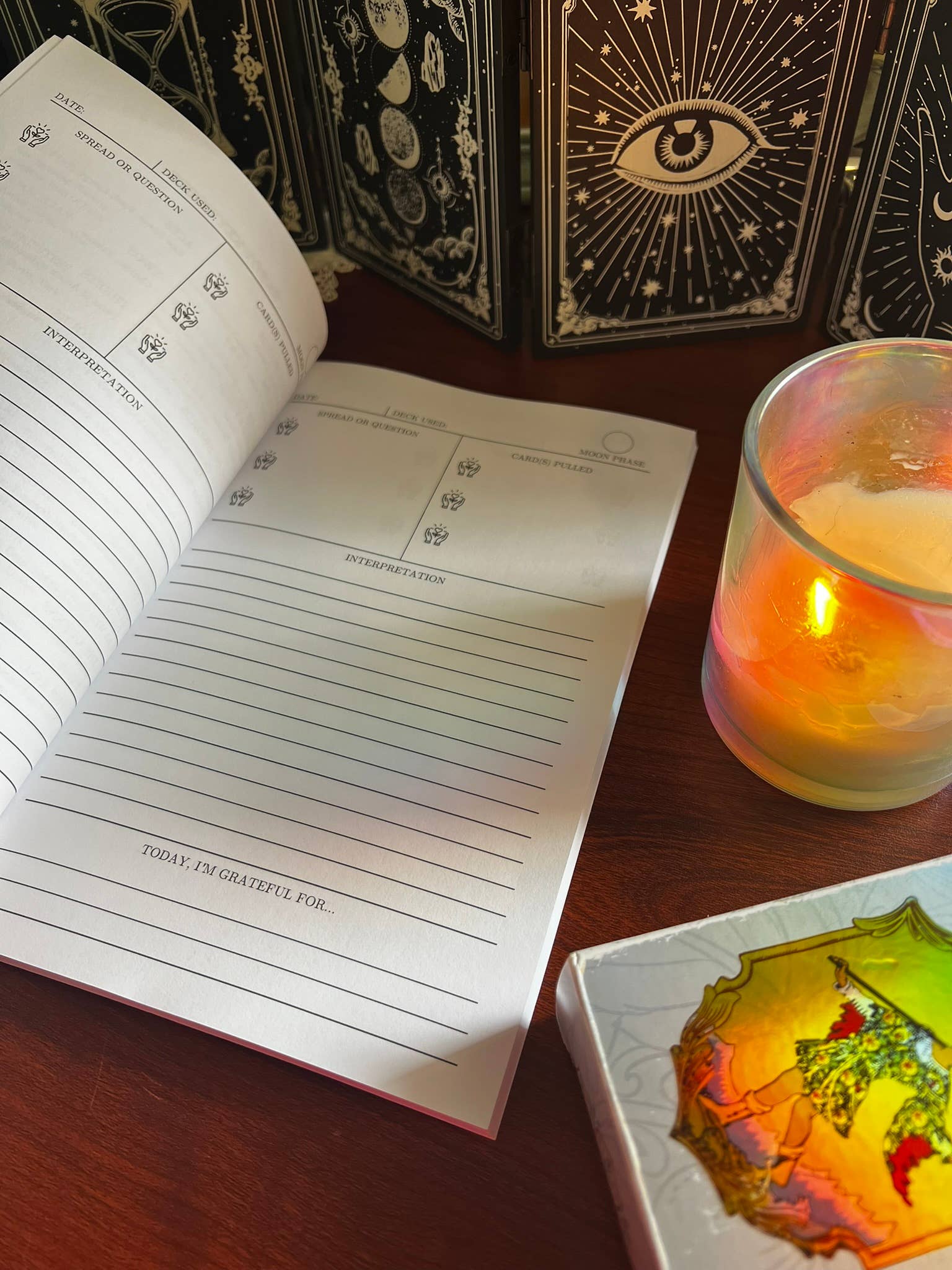 Leah Jones Marcus - Wholesale Journal/Diary - Gratitude Tarot Journal (3 of Cups)3