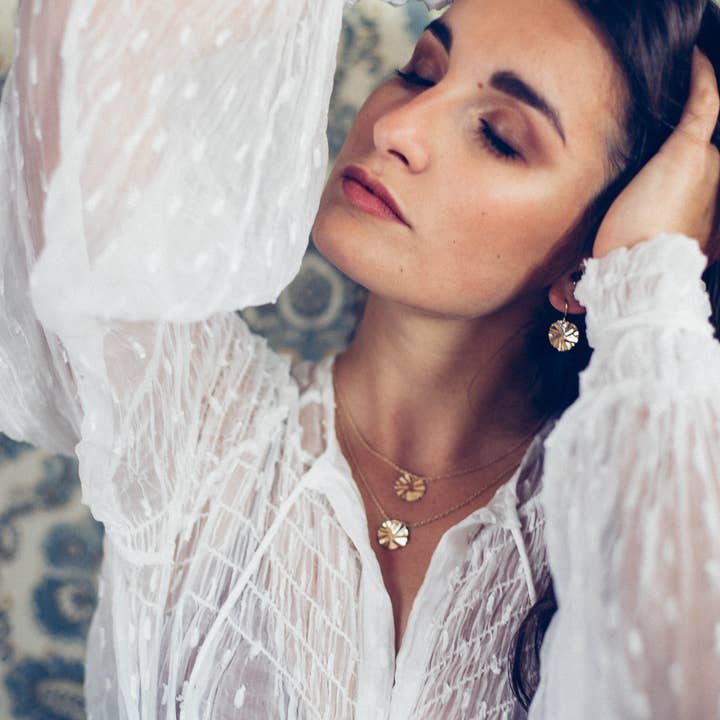 Plissé necklace for wholesale by MaïMaï Bijoux