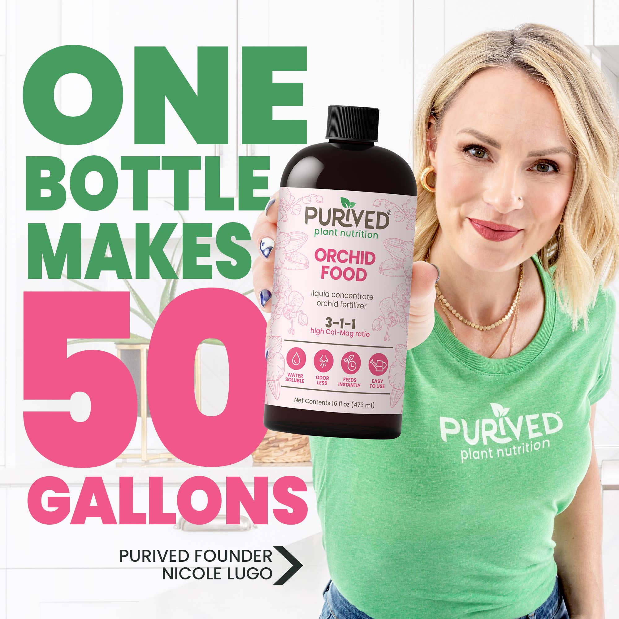 Purived - Wholesale Fertilizer - Purived Orchid Food – 16fl oz of Concentrated Fertilizer3