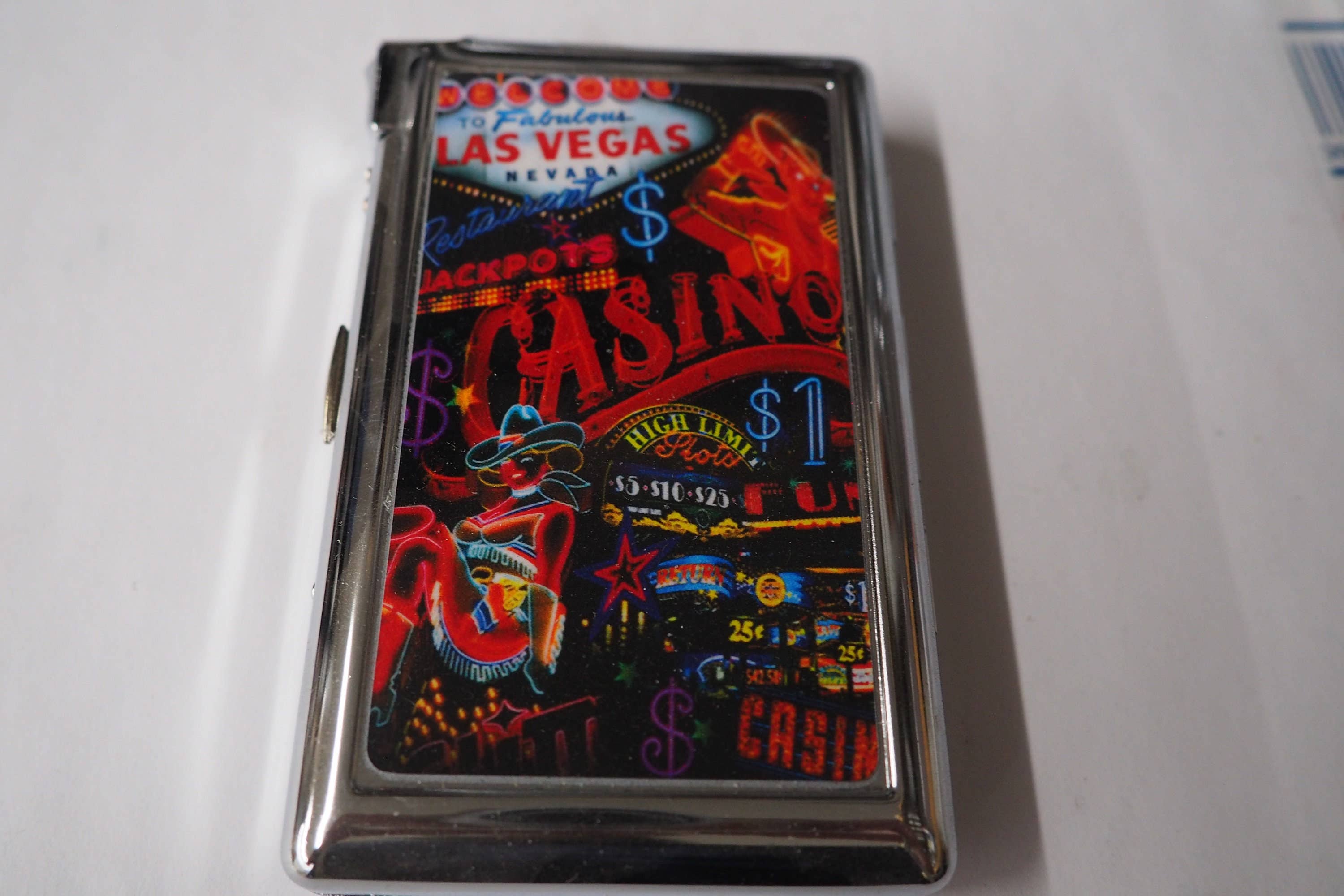 Lighter King - Wholesale Humidor/Cigar Accessory - Las Vegas Sin City  Marijuana Cig case w/built in lighter0