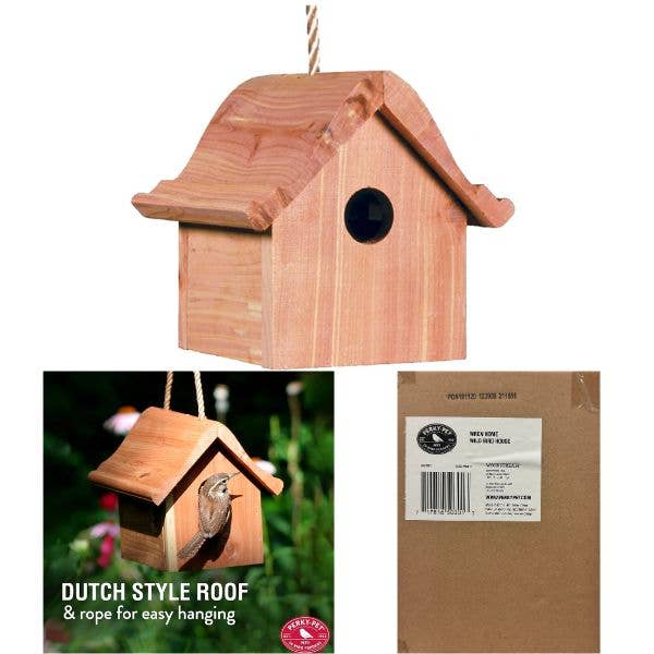 Perky Pet - The Wren Home Collection - Wooden Bird House for wholesale by St. Louis Wholesale LLC