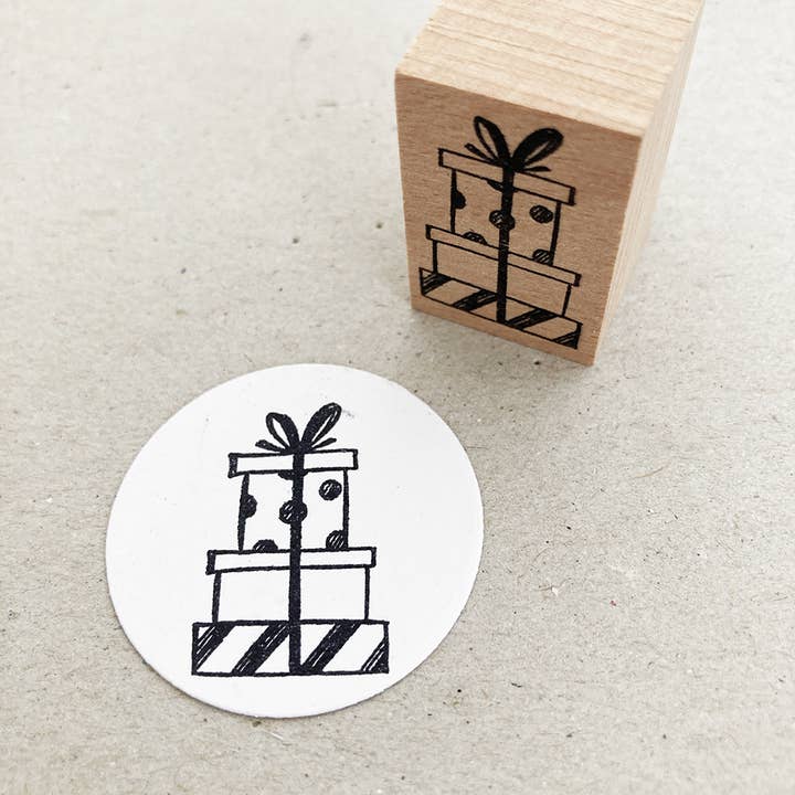 Rubber Stamp | Stack of Gifts for wholesale by Meissa print