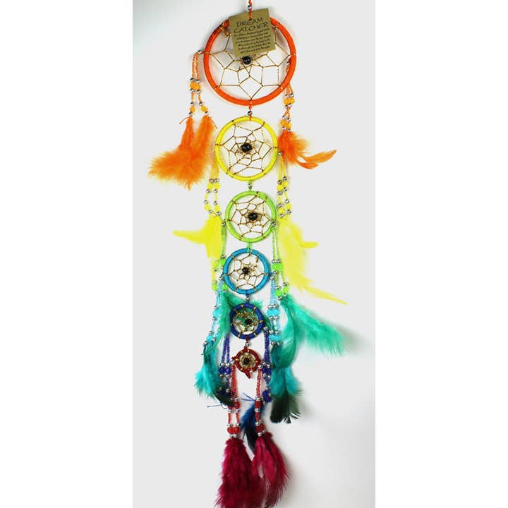 Rainbow Dream Catcher D1877 for wholesale by Western Counties Wholesale