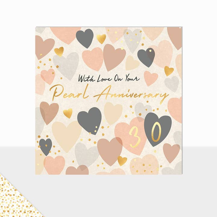 Aurora - Perlenhochzeit (30 Jahre) für den Großhandel von Laura Darrington Design Ltd