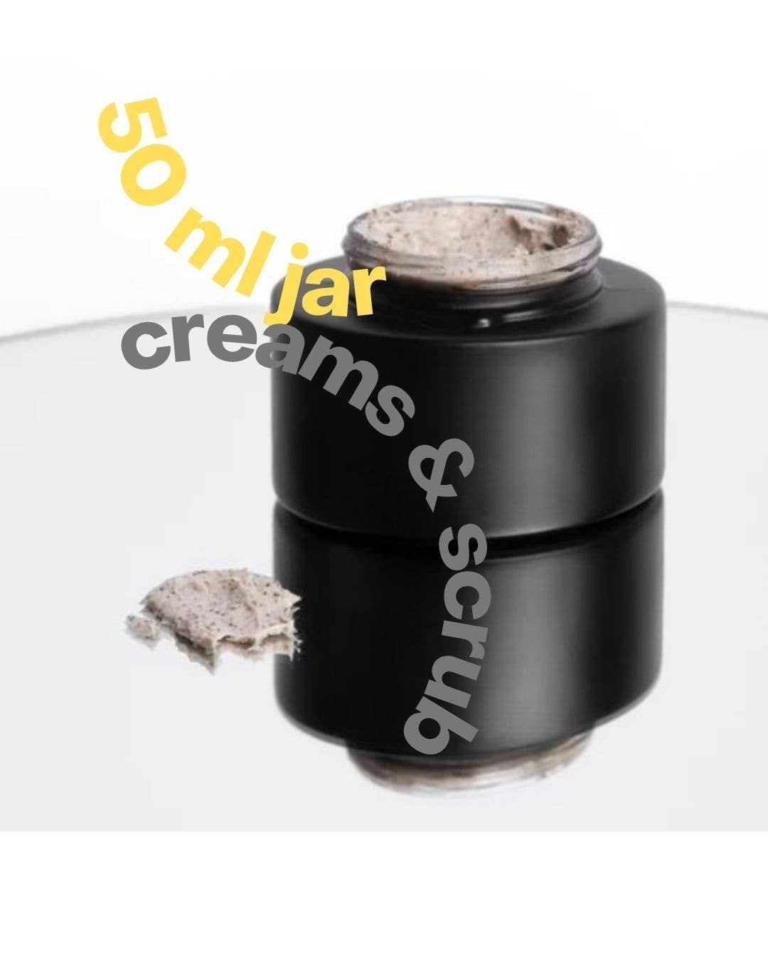 Bee Happy - Vente Frigos à cosmétiques - Bouteille en verre noir mat, 30 ml - 1 oz, 60 ml - 2 oz, 50 ml - 1,7 oz1