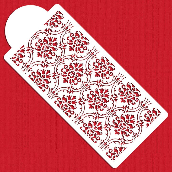 Estêncil de bolo Royal Damask de 6 polegadas por atacado de Designer Stencils