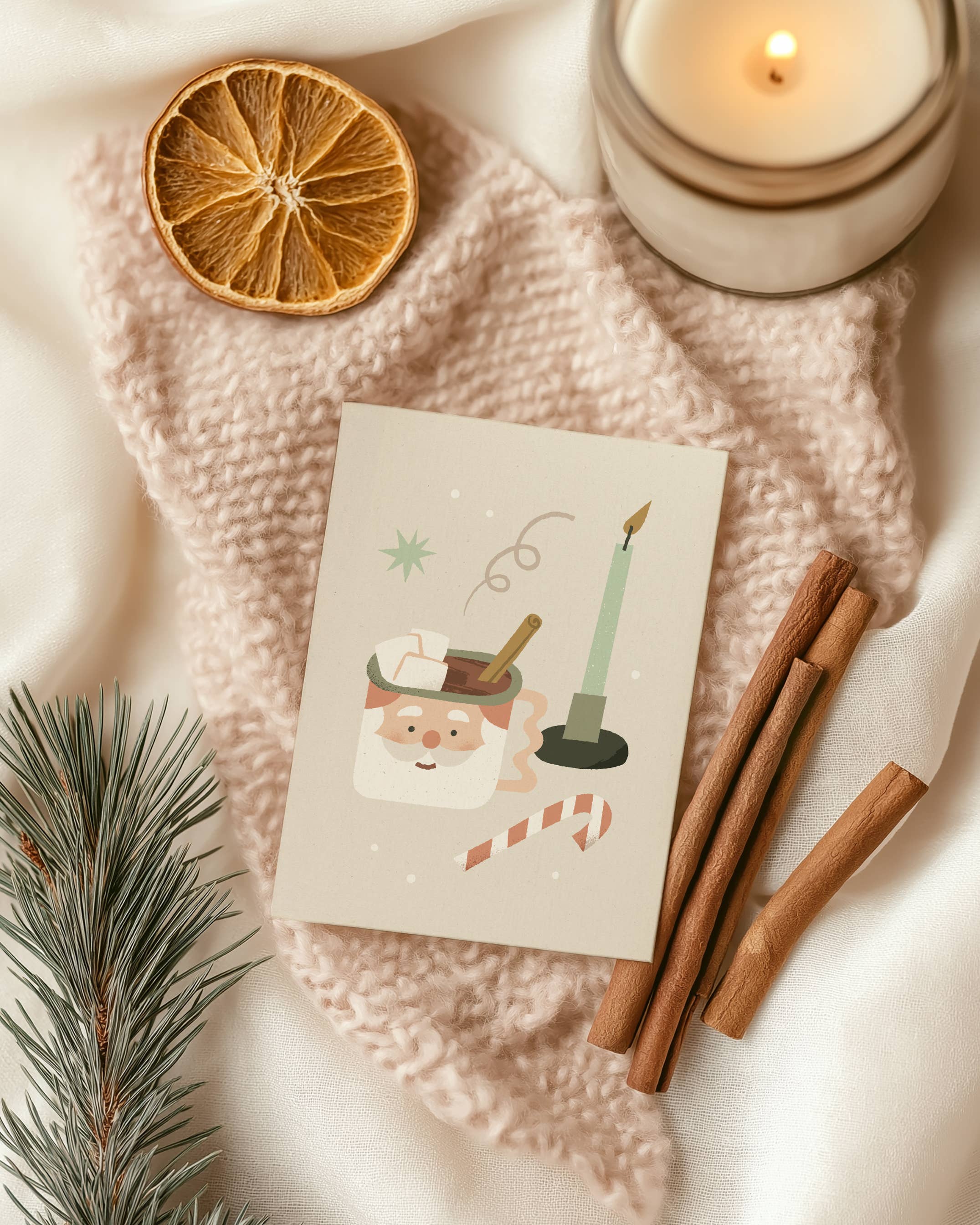 Mimosa Design - Wholesale Christmas Card - Christmas Greeting Card - Choco Cinnamon1