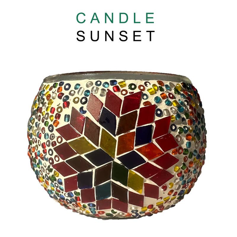 Gypsy Soul - Wholesale DIY Craft Kit - DIY Turkish Mosaic Candle Holder Kit 8