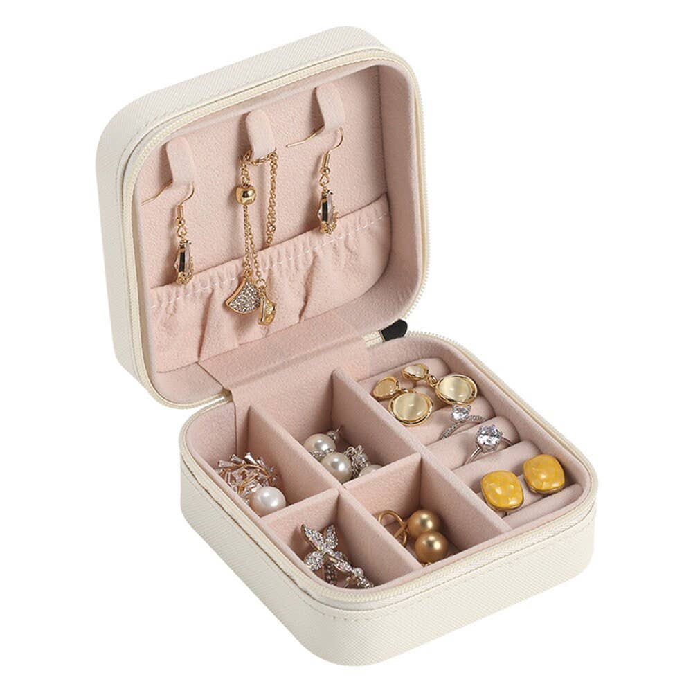 Zakka - Wholesale Jewelry Box/Organizer - Jewelry Travel Organizer Display Zipper Case Trinket Box5