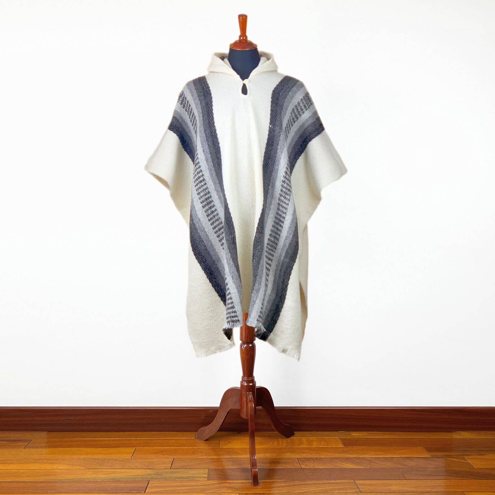 ECUALAMA - Wholesale Poncho - Uniseks - Llama wol uniseks Zuid-Amerikaanse handgeweven poncho6