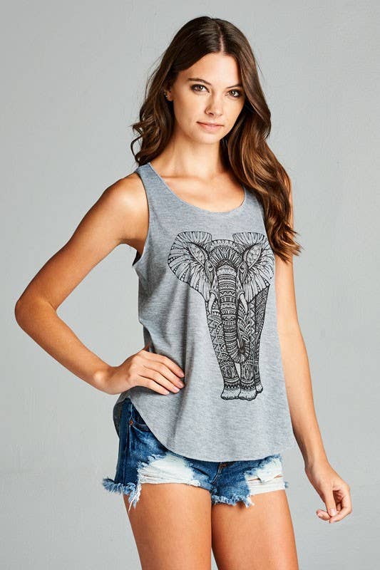 LA Soul - Wholesale Tank Top - Women's - Elephant Graphic Tanktop4