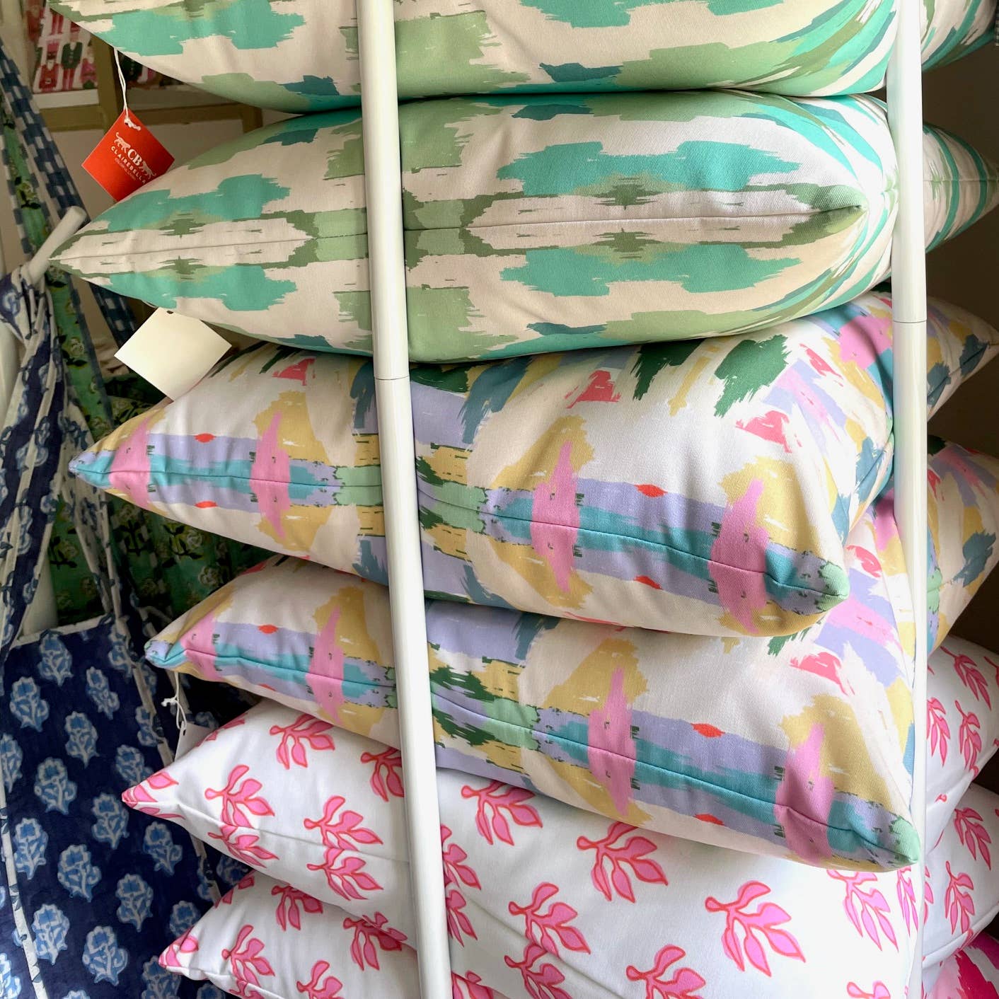 Clairebella Personalized Gifts & Pillows - Wholesale Retailer Display - Home & Living - Rolling Pillow Stand | Throw Pillow Display Rack | 6'4 Rack2