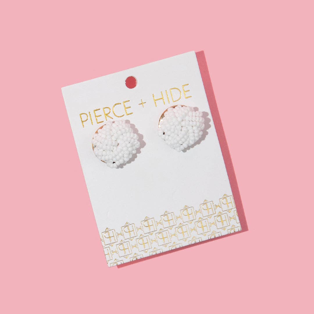Pierce + Hide - Wholesale Stud/Post Earrings - Custom Beaded Knot Stud Earrings | Knotted Stud 10