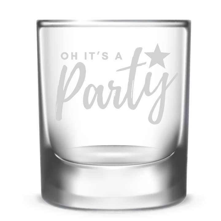 Oh It's A Party - Wholesale Cocktail/liquor glass - Whiskey glass , Your Logo Custom Etched 10oz 2