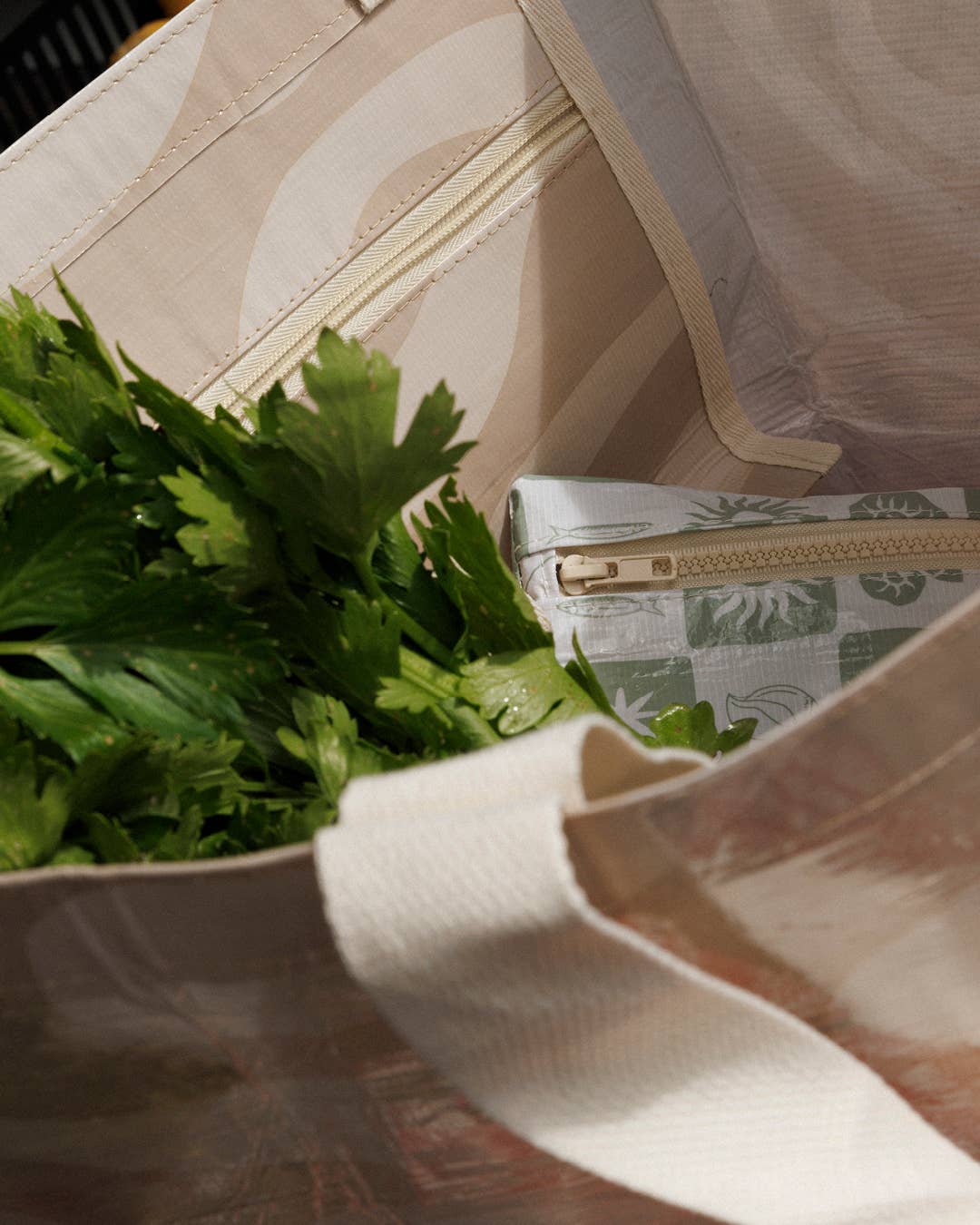 Hello Weekend - Vente Tote bag – femme - Sac fourre-tout de week-end avec poche - Blush doux neutre et beige13